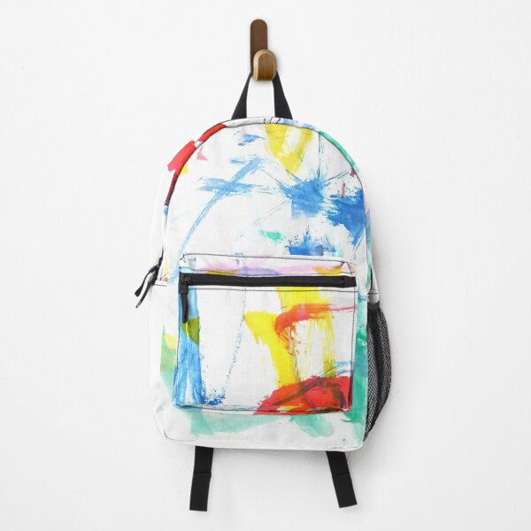 Item preview, red blue yellow and green abstract designed and sold by ColorandColor.