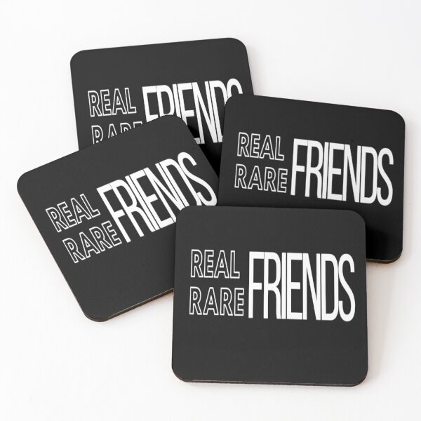 Item preview, Real friends Rare friends Blck designed and sold by Shineyarts.