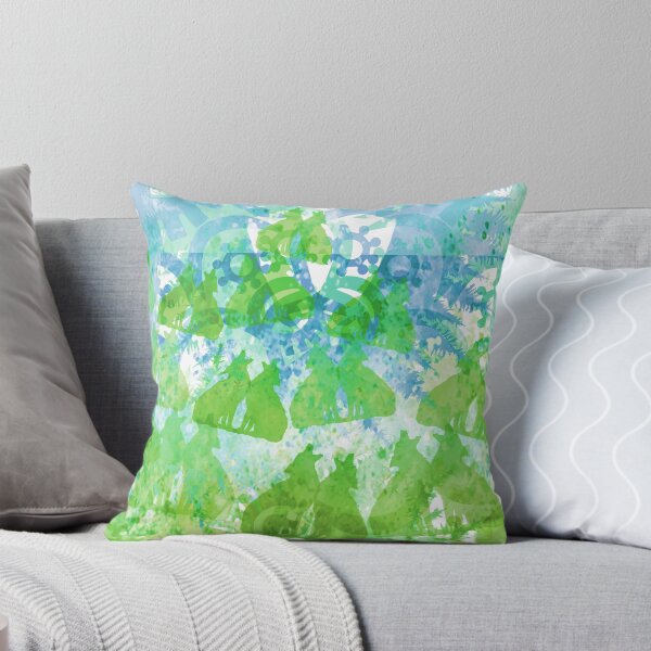 Item preview, Many More Wolves and Many More Mandalas in Blue and Green designed and sold by WatersEdgeGal.