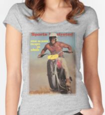 Steve McQueen - Magazine Cover Women's Fitted Scoop T-Shirt