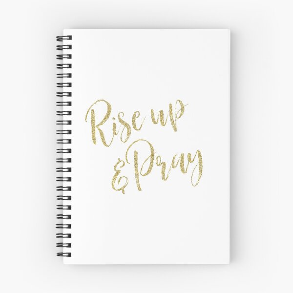 Item preview, Gold Rise Up & Pray Quote-Christian designed and sold by motivateme.