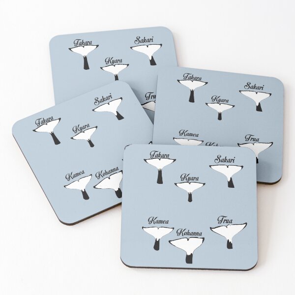 Item preview, TAKARA the killer whale’s family’s tail flukes  (including Kyara) designed and sold by Animaldesigns24.
