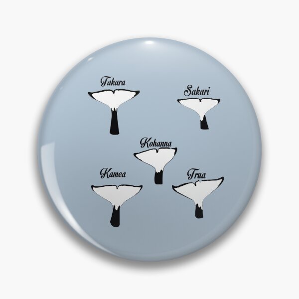 Item preview, TAKARA the killer whale’s family’s tail flukes  (excluding Kyara) designed and sold by Animaldesigns24.