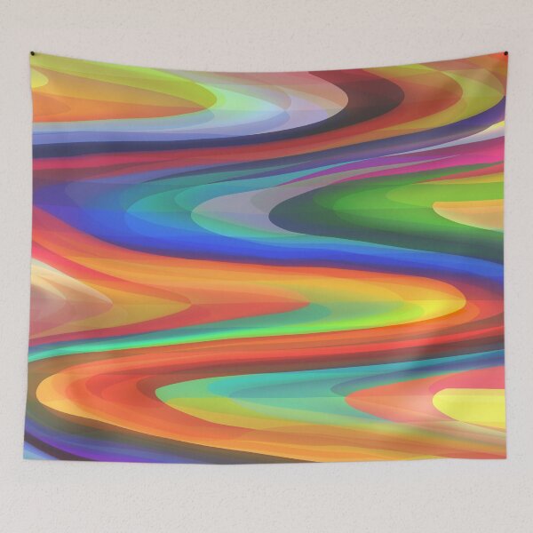 Item preview, Rainbow abstraction designed and sold by Si-Weiya.