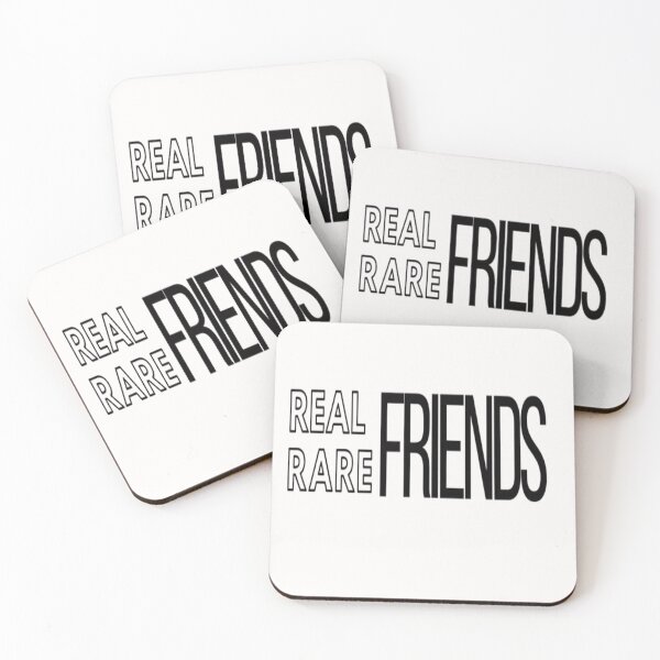 Item preview, Real friends Rare friends Whte designed and sold by Shineyarts.
