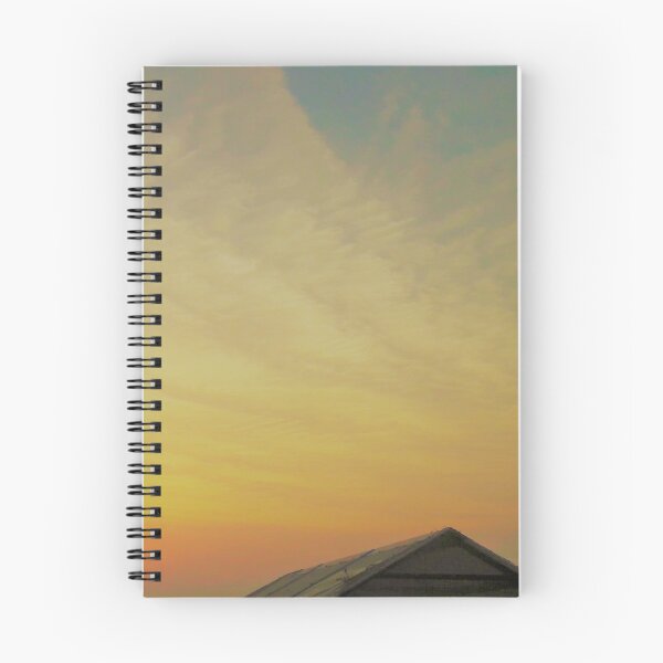 Item preview, Desert layered orange yellow cloud pattern sunset sky designed and sold by PrakritiPrints.