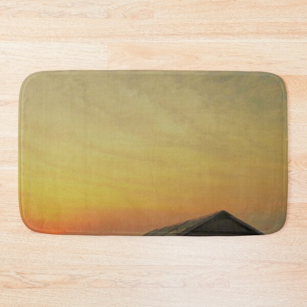 Item preview, Desert layered orange yellow cloud pattern sunset sky designed and sold by PrakritiPrints.
