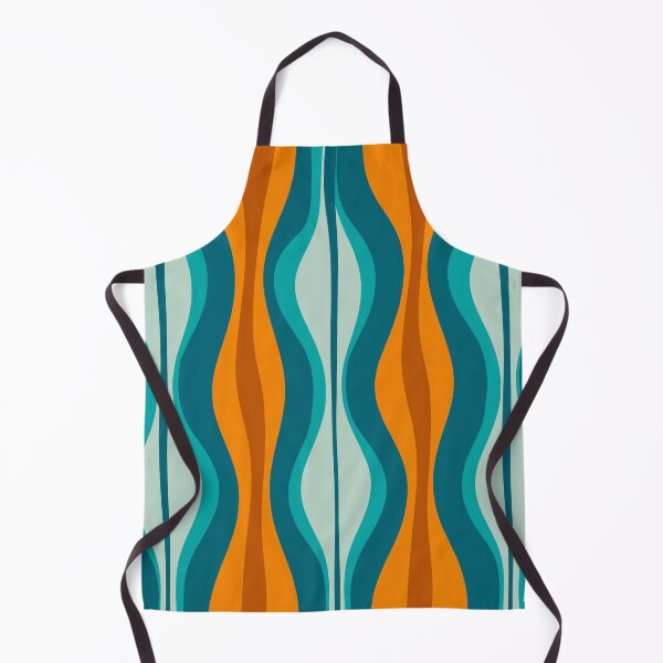 Item preview, Hourglass Abstract Midcentury Modern Pattern in Orange, Rust, Aqua, Turquoise, and Teal  designed and sold by kierkegaard.