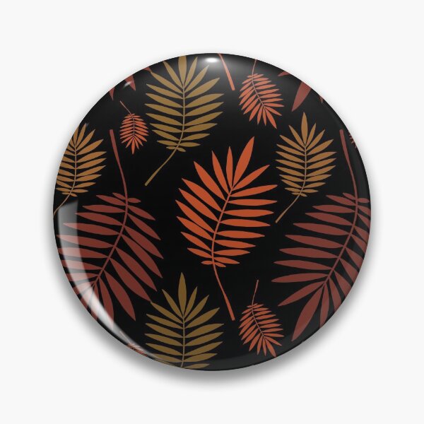 Item preview, Palm multicolored leaves on black background. designed and sold by Polanika.