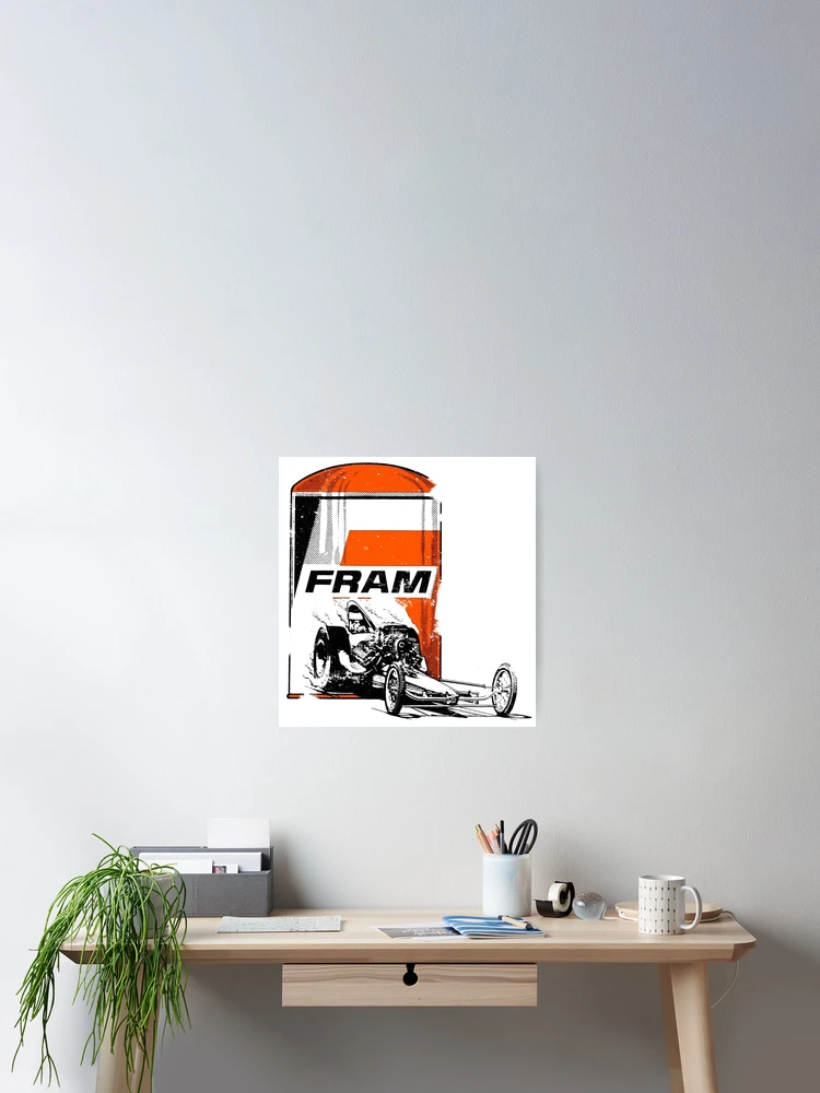 Thumbnail 2 of 3, Poster, Fram Racing designed and sold by Retrorockit.
