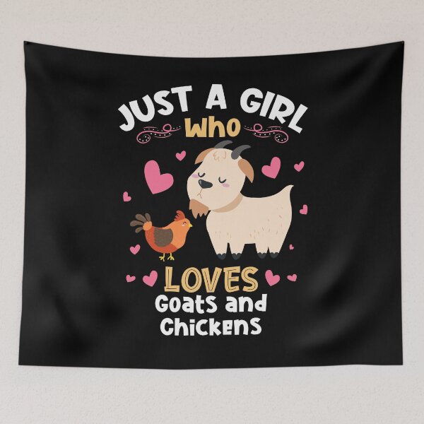 Item preview, Just a Girl who Loves Chickens Goats designed and sold by Hananiah Merch.
