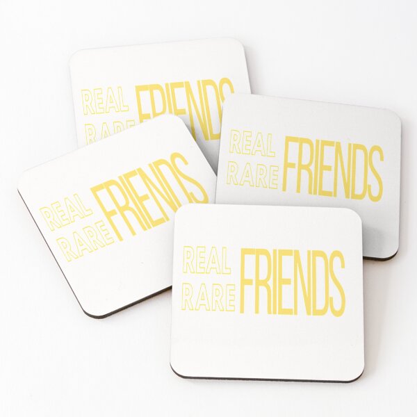 Item preview, Real friends Rare friends Yllw Whte designed and sold by Shineyarts.
