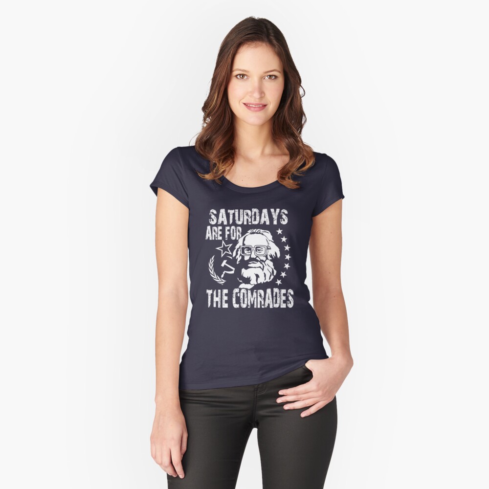 Vista previa del artículo con la obra «Camiseta entallada de cuello ancho», diseñado y vendido por TopTeeShop.