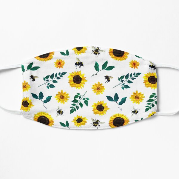 Download Yellow Sunflower Face Masks Redbubble PSD Mockup Templates