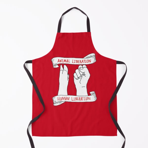 Item preview, ANIMAL LIBERATION HUMAN LIBERATION - Pig Paw & Human Fist Design designed and sold by Susan Prolman.