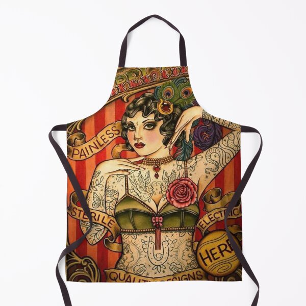 Vista previa del artículo con la obra «TATUAJE DE CAPILLA; Arte publicitario corporal vintage», diseñado y vendido por posterbobs.