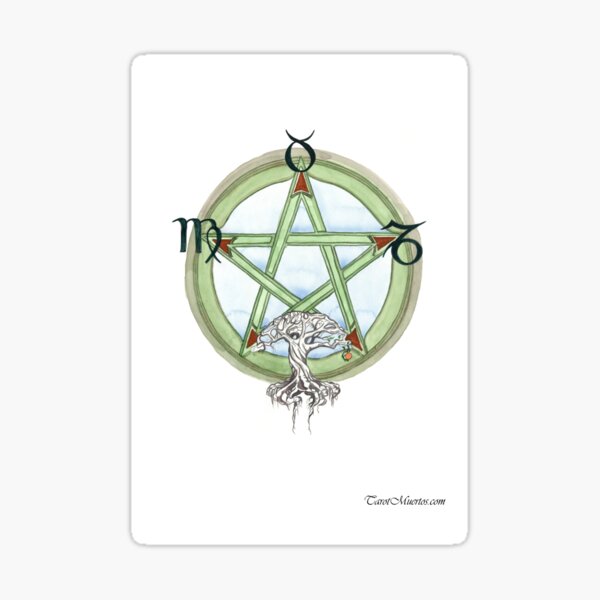 Ace of Pentacles - As de Pentaculos Sticker