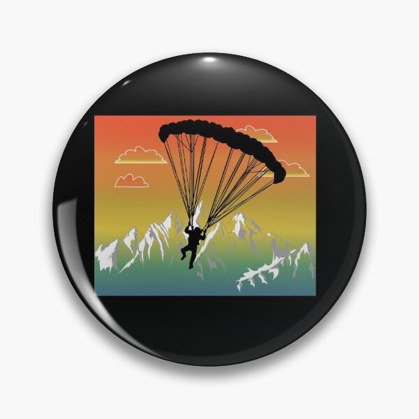 Item preview, Paraglider in front of a mountain landscape designed and sold by RiemNi-Design.