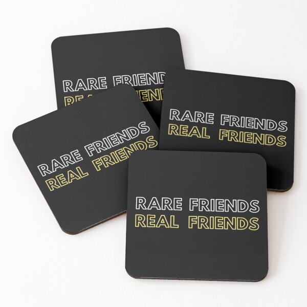 Item preview, Real friends Rare friends Black designed and sold by Shineyarts.