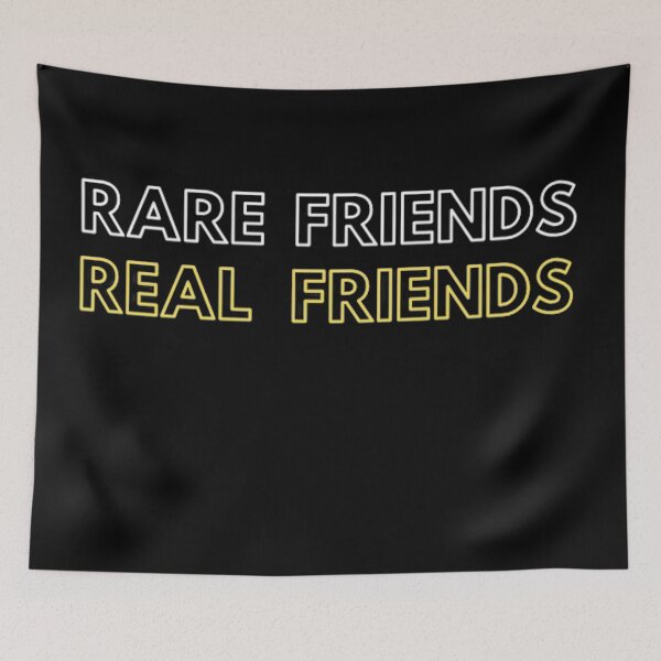 Item preview, Real friends Rare friends Black designed and sold by Shineyarts.