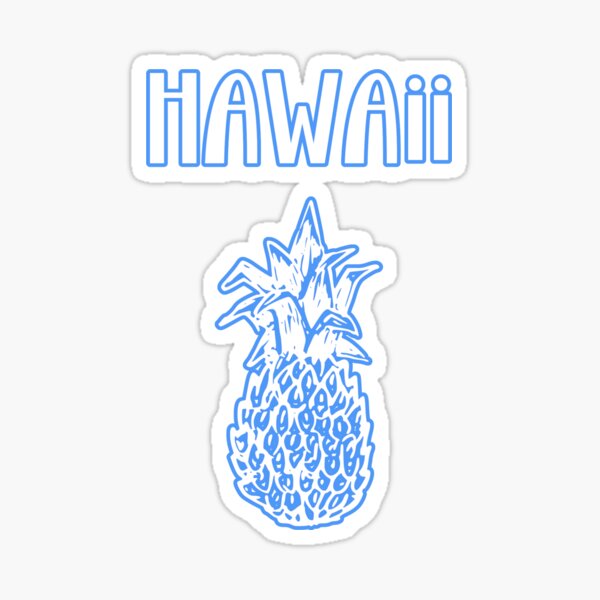 Artikel-Vorschau von Hawaii-Ananas in Weiß, designt und verkauft von madtoyman.