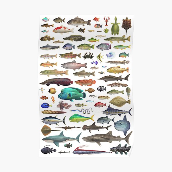 ALL FISH N STUFF Critterpedia Poster