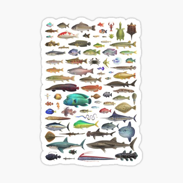ALL FISH N STUFF Critterpedia Sticker
