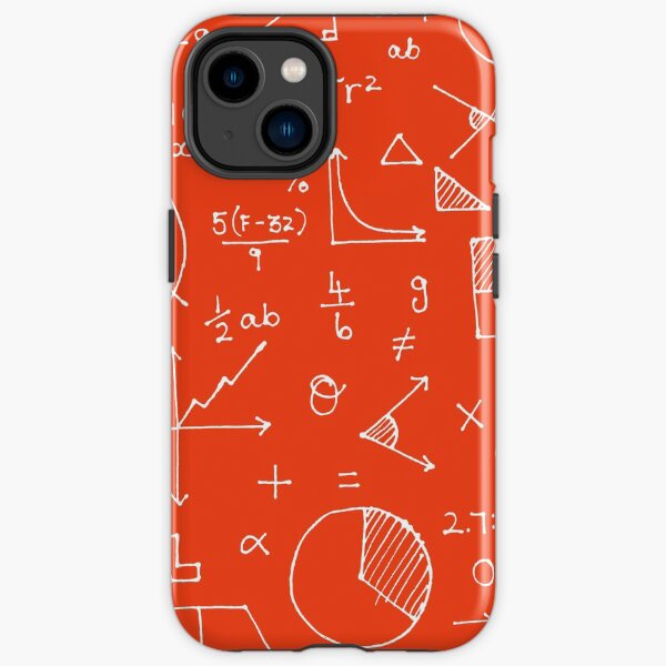 Math formulae (red) iPhone Tough Case