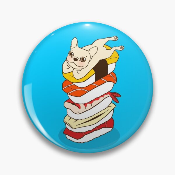 Item preview, It is Japanese sushi night for the cute French Bulldog designed and sold by Chee Sim.
