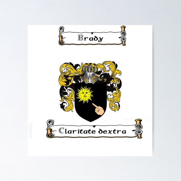 Artikelvorschau, Brady Familienwappen und Motto entworfen und verkauft von Hibernia29.