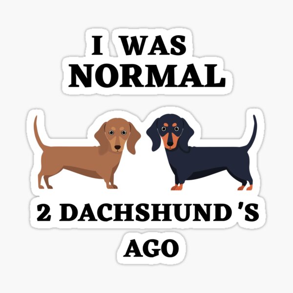 I was normal 2 Dachshunds ago Sticker