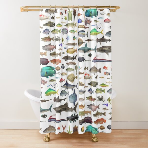 Fish Shower Curtains for Sale