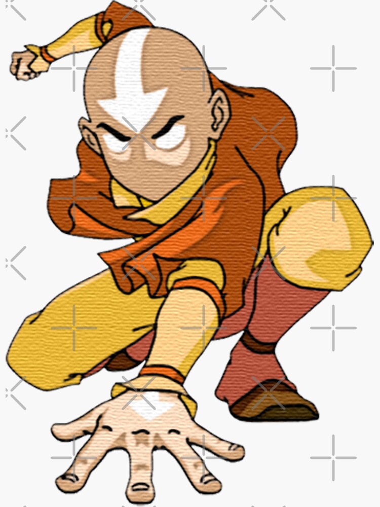 Avatar The Last Airbender Aang Sticker For Sale By Amadonms Redbubble 9094