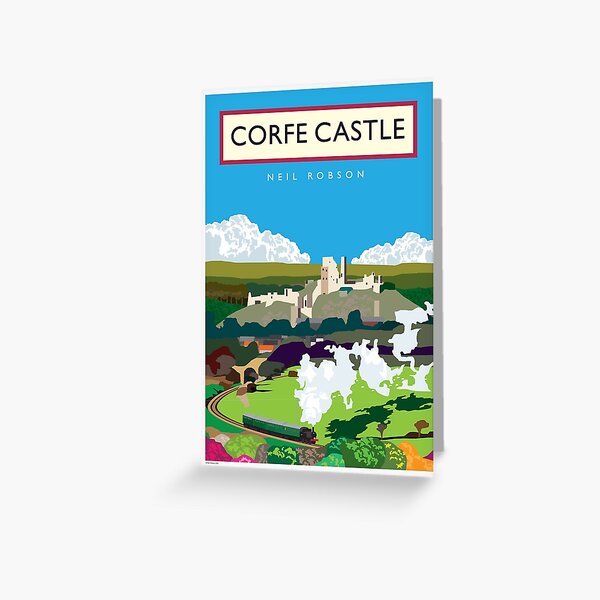 Corfe Castle, Dorset Greeting Card