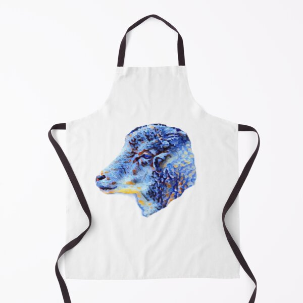 Item preview, Blue watercolor farm sheep designed and sold by conceptDVS.