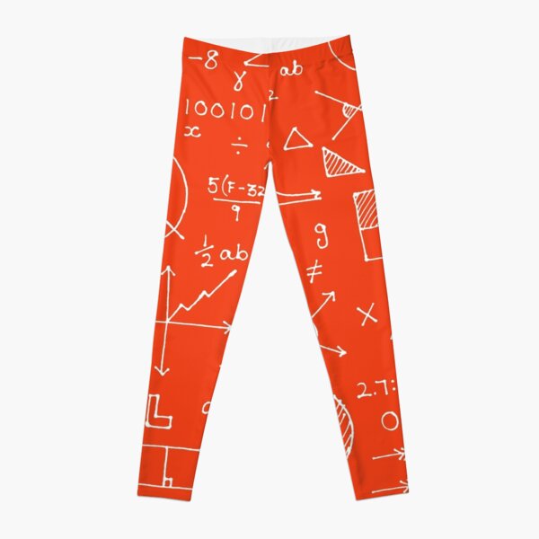 Math formulae (red) Leggings