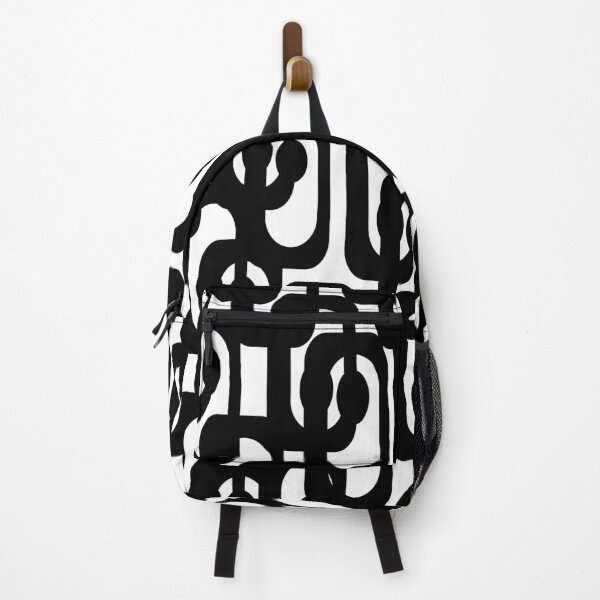 Item preview, Mid-Century Modern Loop Pattern in Black and White designed and sold by kierkegaard.