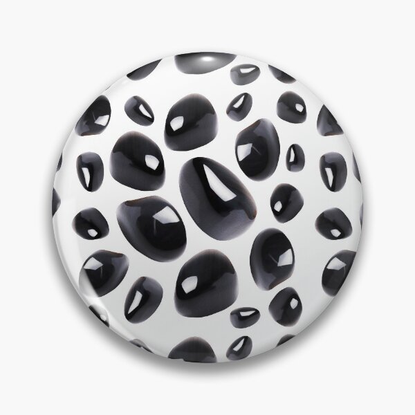 Item preview, Obsidian Crystal Gemstone Black Pattern designed and sold by EnchantedInn.