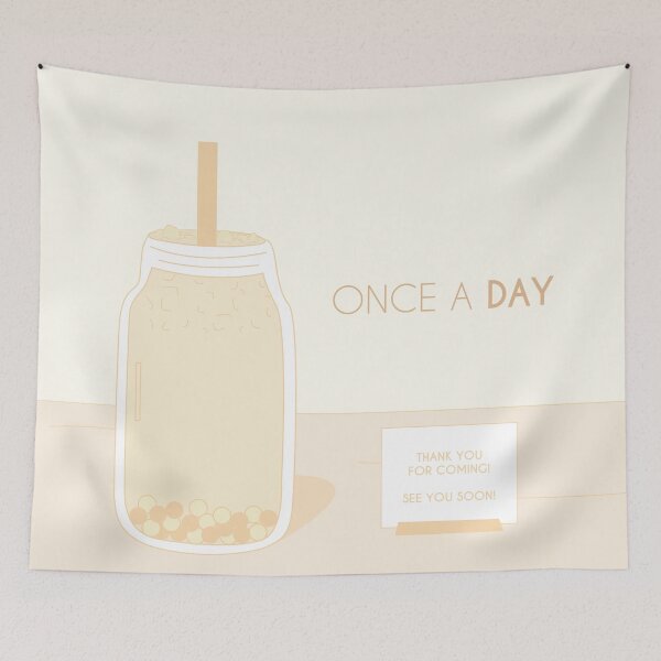 Item preview, Una vez al día Bubble Tea designed and sold by chaiteaandcream.