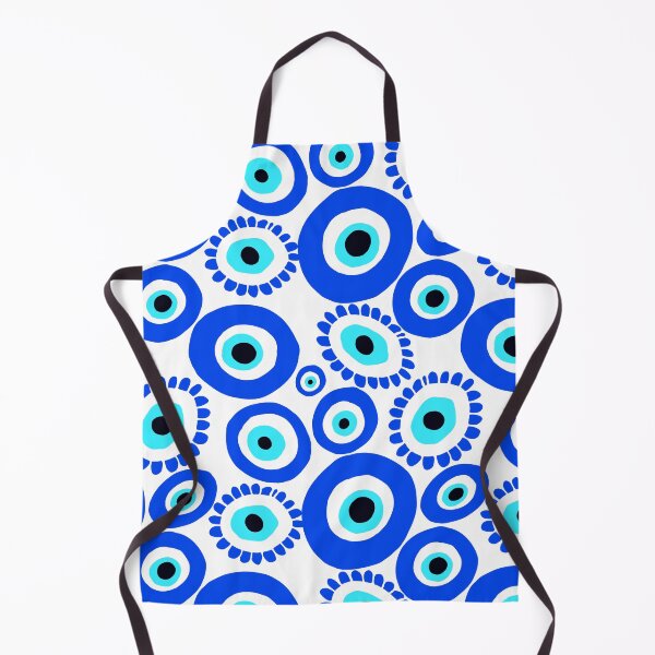 Item preview, Greek Eye Blue and White Pattern designed and sold by CreativeBridge.