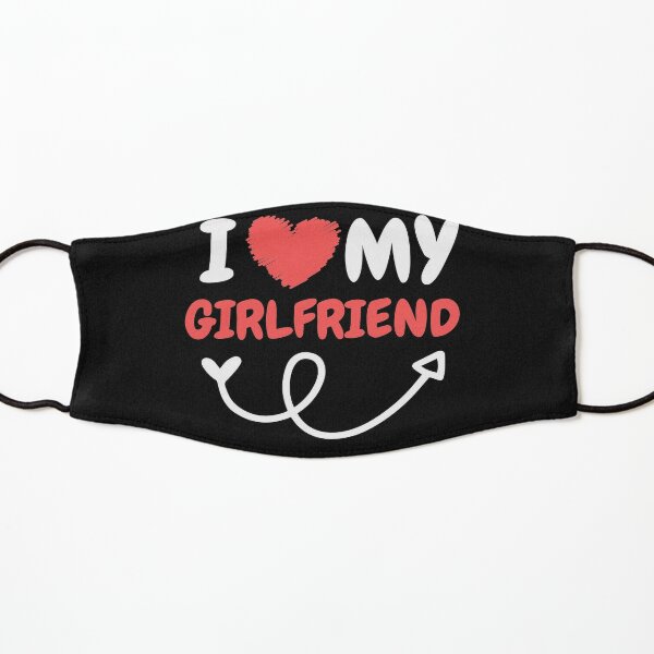 I love my Girlfriend Mask for Sale by wapix