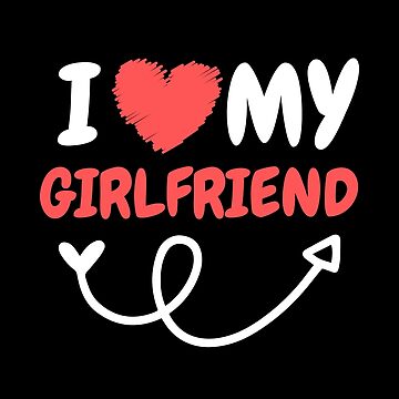 I love my Girlfriend Mask for Sale by wapix