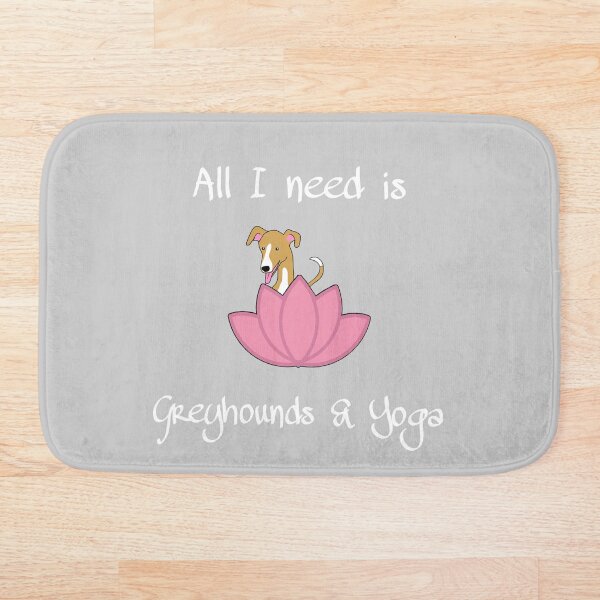 Item preview, Todo lo que necesito es galgos y yoga. designed and sold by FannFann.
