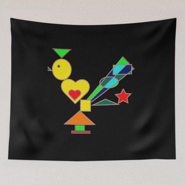 Item preview, Geometric colorful Bird designed and sold by OSG369.