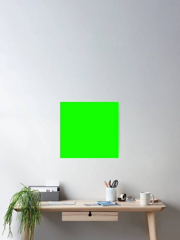Aperçu 2 sur 3. Poster avec l'œuvre Vert simple créée et vendue par Basic310.