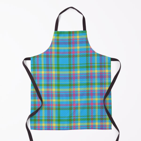 Item preview, Bright blue anf pink checked plaid pattern - summer picnic designed and sold by Julia Rudens.