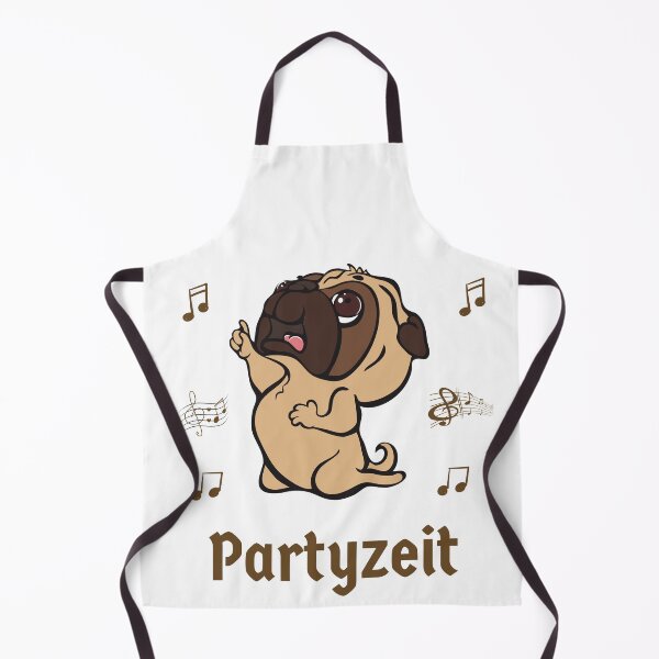 Item preview, Pug Mops Deutsch German Party Time Partyzeit designed and sold by Time4German.