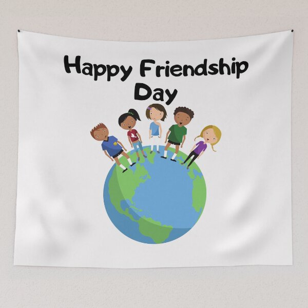 Artikelvorschau, lustiges internationales Freundschaftstag auf Erden Zitat entworfen und verkauft von OneTimeEngineer.