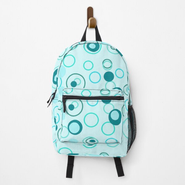 Item preview, aqua and blue circles pattern designed and sold by nannadesign.