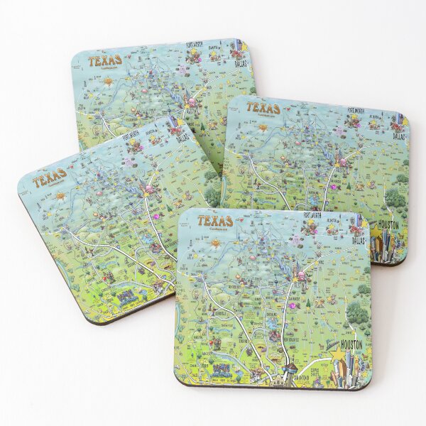Item preview, Texas Fun Map designed and sold by Kevin Middleton.